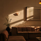 Retro Stained Glass Skirt Shell Wall Lamp LED 1-Light