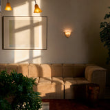 Retro Stained Glass Skirt Shell Wall Lamp LED 1-Light