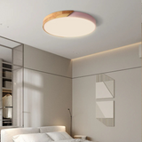 Scandinavian Wood LED Ceiling Lamp – Modern Flush Mount Design for a Cozy Atmosphere