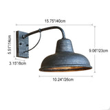 Vintage Industrial Waterproof 1-Light Outdoor Wall Lamp
