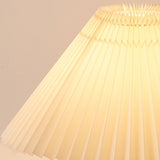 Wood Pleated Table Lamp